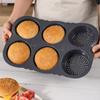 Non-stick Hamburgerbrödsform Silikon Burgerbrödsbakare Värmetålig Brödform Hushåll
