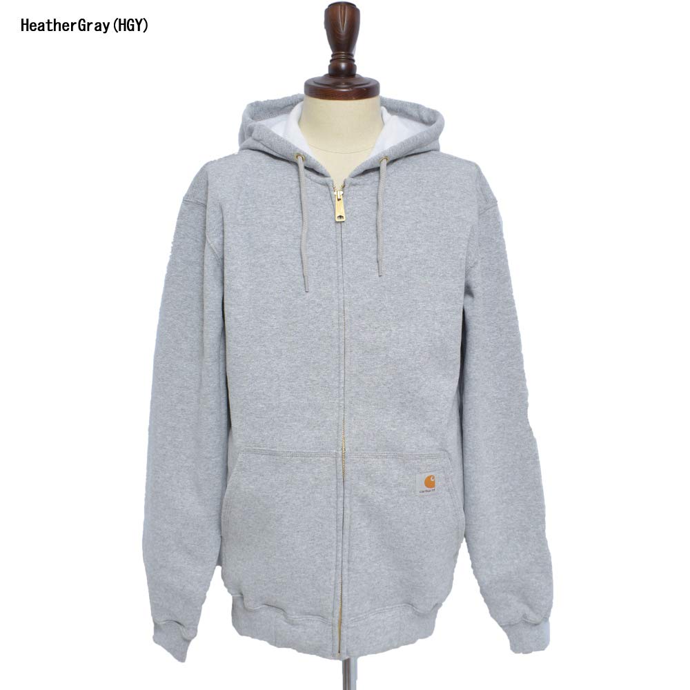 Carhartt Midweight Hooded Zip Front Size S Men's Sweatshirt, Fleece-Lined, K122, Black, [Used]