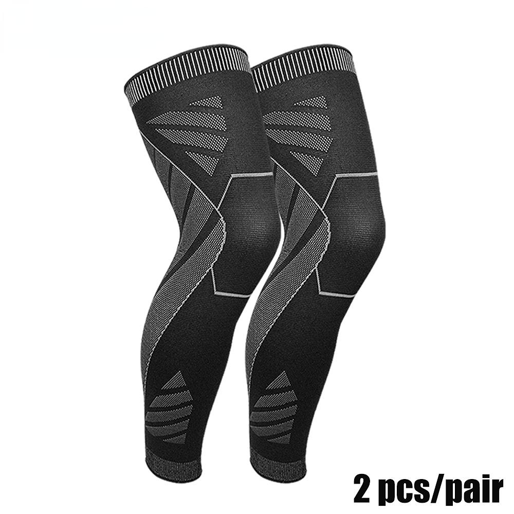 

Durable And Safe Long Leg Compression Sleevesfull Leg Sleeve Long Knee Brace Knee Support Protect Basketballfootball Knee Pain Relief L-Weight 60-75KG
