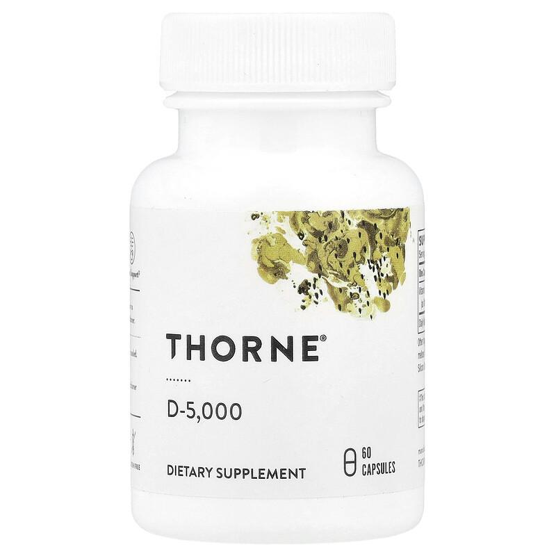 D-5,000, 60 Capsules (125 Mcg Per Capsule)
