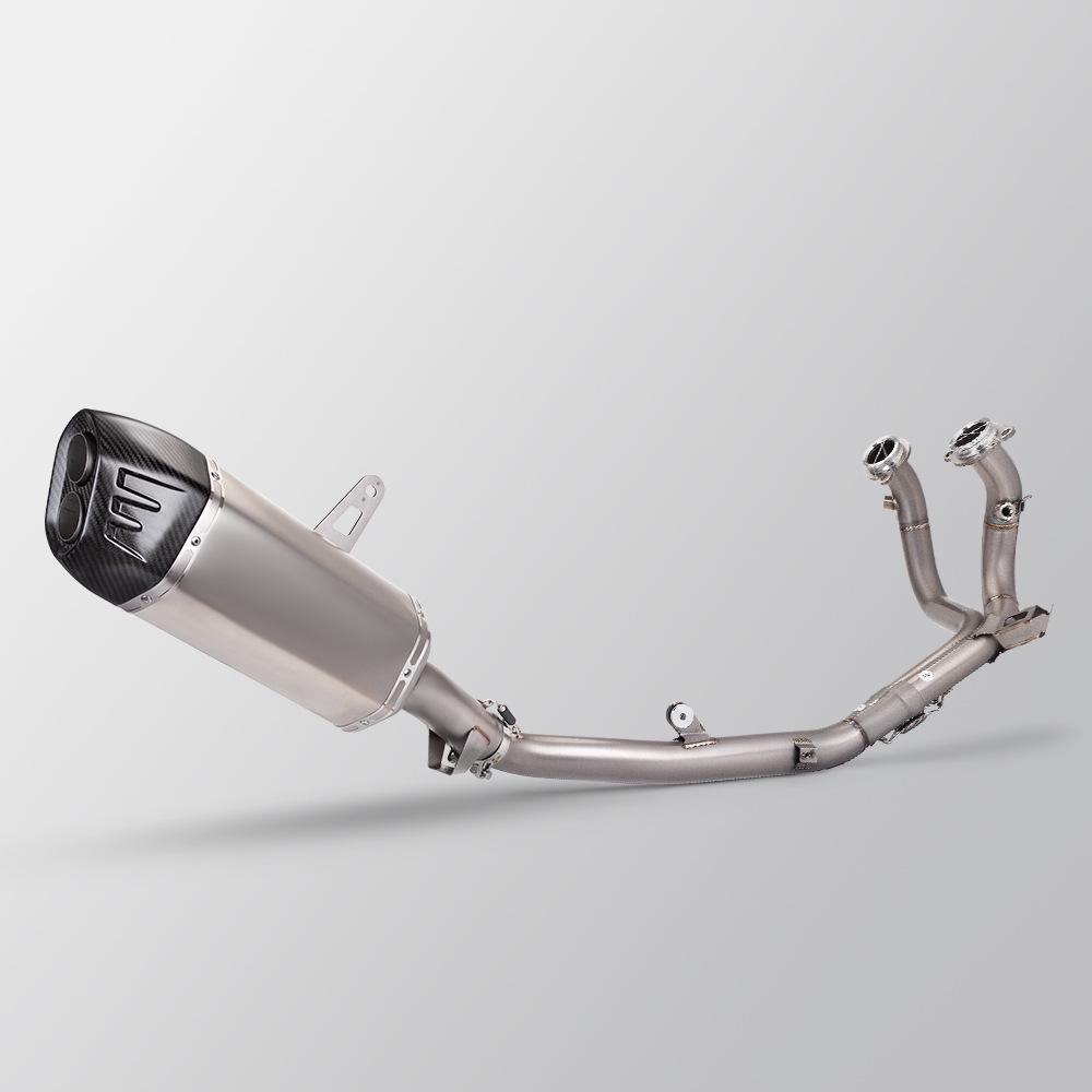 CRF1100L Titanium Alloy Exhaust System with Integrated Front, Middle, and Rear Pipes