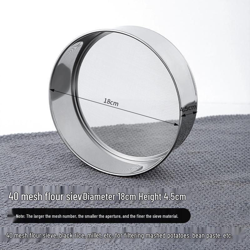 Household Stainless Steel Superfine Flour and Sugar Sifter for Baking