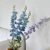 Larkspur Artificial Flowers Realistic Delphinium with Bendable Stems Rustic Floor Vase Decor for Home Wedding Decor Reusable Floral Arrangements