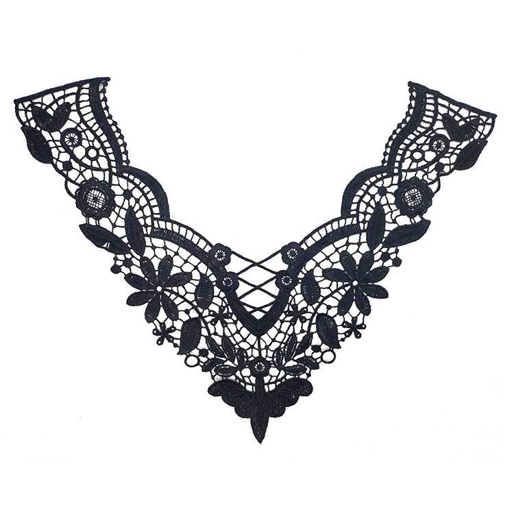 Cucito Fai da Te Materiali Fatti a Mano Decorazione Scollatura Ricamo di Pizzo Collo Accessori per Abbigliamento