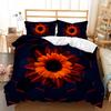 Bed Three-Piece Sunflower Flower Small Fresh 3D Digital Printing Kit Two-Piece Set