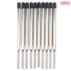 New 10pcs G2 Ballpoint Pen Refills 1mm Medium Point With Spring Universal Metal Steel Pipe Black/Blue Replacement Refills
