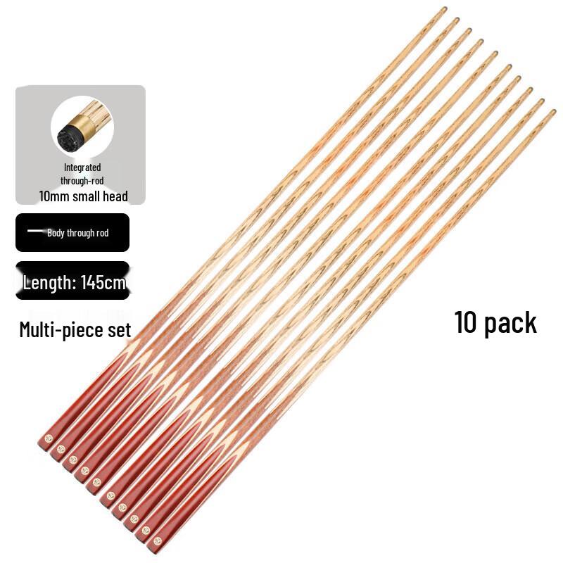 Zhanyu 10-Pack Chinese Eight Ball Pool Cues