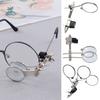 Hands-Free Jeweller's Eye Loupe Clip-On Rotatable Pocket Magnifier High-Precision 5/10/15X Eyeglass Frame Magnifier Lens