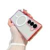 Samsung Foldable Z Flip7 Case: Gradient Transparent, Magnetic, Full Coverage, Drop-Proof