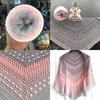 300g Organic Lace Cotton Blend Cake Roll Long Section Dyeing Yarn Hand-woven Shawl Scarf Skirt Hat Crochet Wool