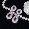 Boucles d'oreilles à clous, Boucles d'oreilles Zircon Incrustées de Tempérament Haut de Gamme Super Flash, Bijoux de Haute Qualité.