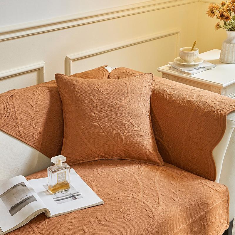 

Fishing Boat Singing Night, Embroidered Pure Cotton Washed Sofa Cushion, Universal Non-Slip Cotton Fabric In All Seasons, Living Room Sofa Cover 70*70cm