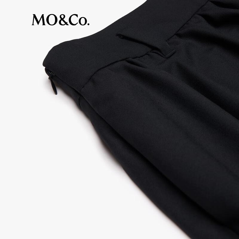 MO&Co. British Style A-Line High-Waist Mid-Length Skirt