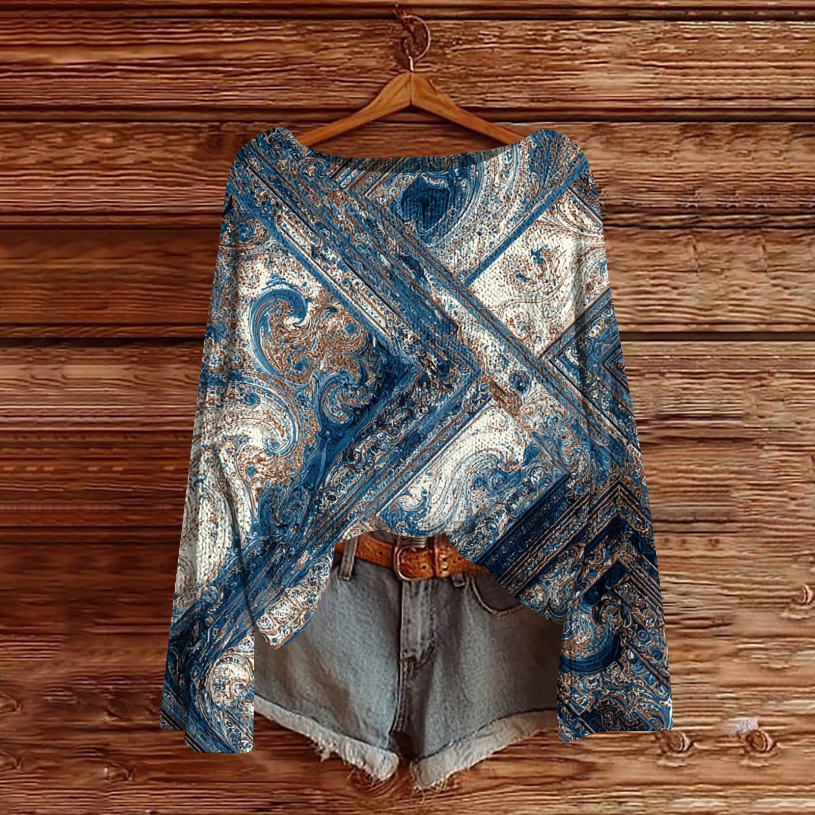 

Женский легкий свитер с круглым вырезом, повседневный вязаный пуловер с длинным рукавом XL небесно-голубой