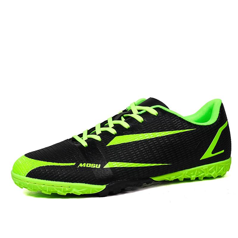 Men‘s Football Shoes Ankle Futsal Soccer Shoes Breathable Spiked Soccer Cleats Outdoor Training Sneakers Teenagers Football Boot