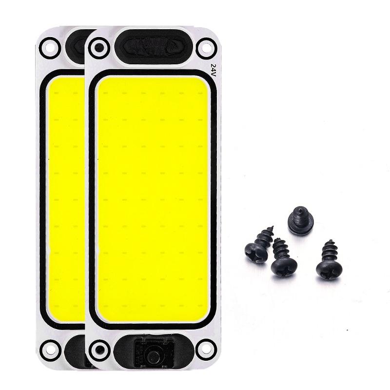 6W Car LED COB Dome Light 12-24V General Motors Automatic Reading Lights with Switch Truck Interior Ceiling Decorative Light Bar