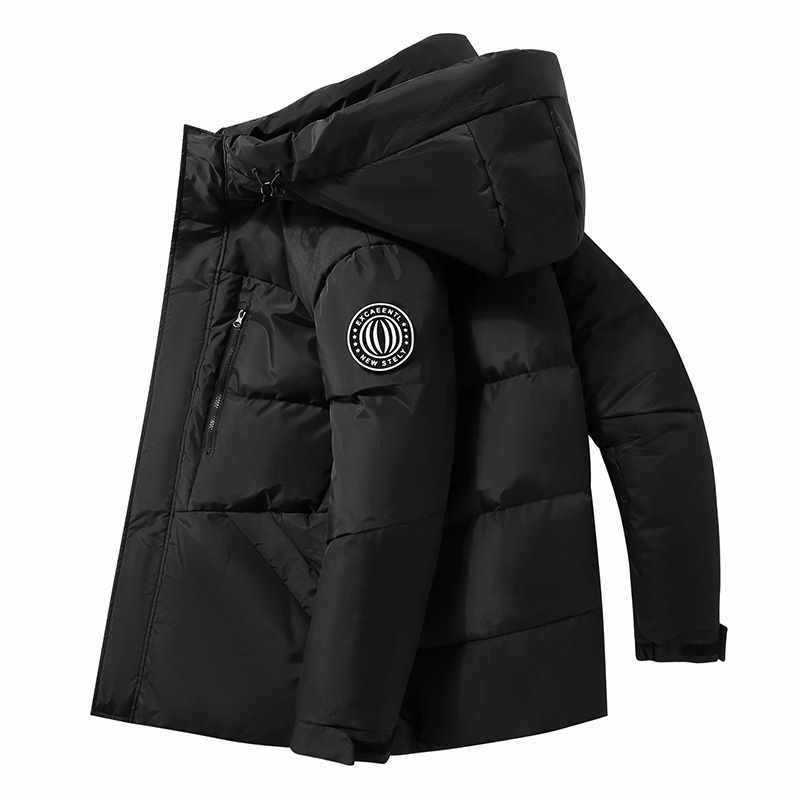 Down Jacket for Men and Women, Hooded, Winter Thick and Warm White Duck Down Jacket, Men's Couple's Thick Bread Jacket, Winter Down Jacket