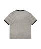 WACKY WILLY Jacquard Multi-Stripe Short Sleeve T-Shirt Gray