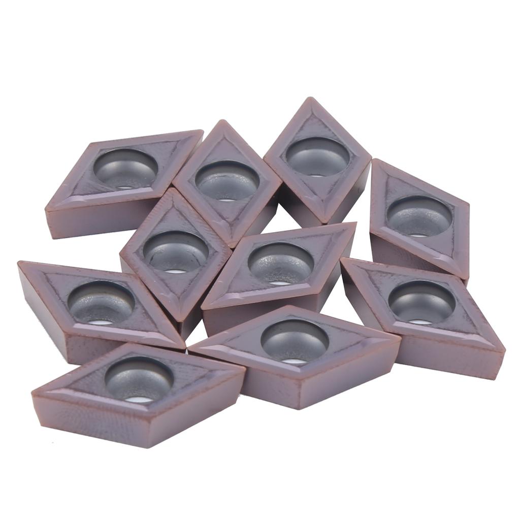 10 Stück CNC Drehmaschine Hartmetall Wendeschneidplatten für Metallschneidwerkzeuge DCMT11T304 LF6018 2cm