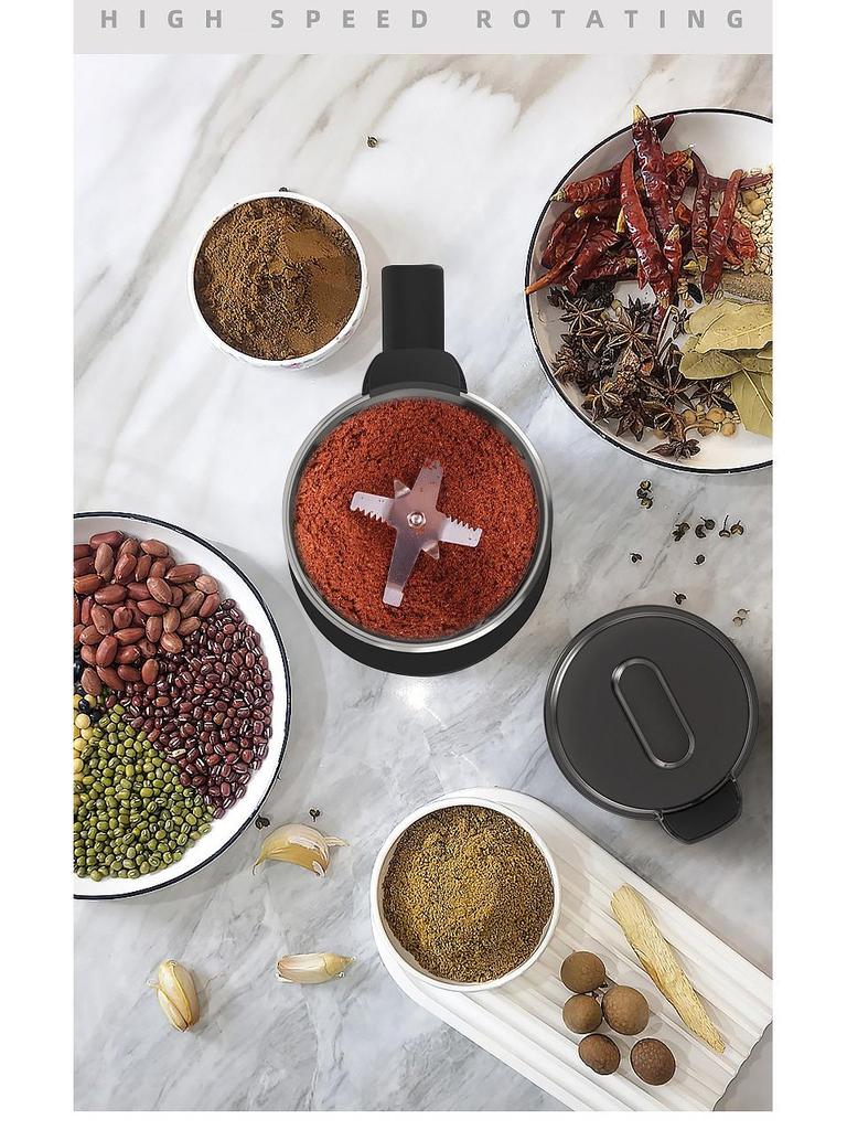 Elektrische Kaffeemühle aus Edelstahl 110V/220V: Multifunktionaler Haushaltszerstäuber zum Pulverisieren