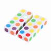 20Pcs Color Dot Dice 6 Colors Right Angle Teaching Dice for Board Games Digital Teaching