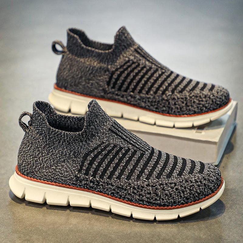 

Мужские сетчатые повседневные кроссовки, легкие дышащие туфли, удобные прогулочные оксфорды, кроссовки для мужчин 39 серый