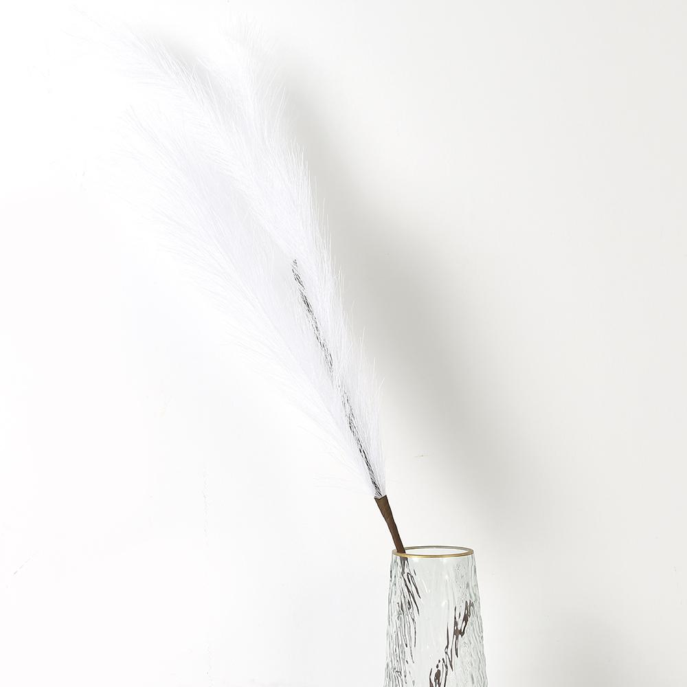

90/120 см Искусственный букет пампасной травы Искусственные цветы для домашнего декора, вечеринки, садовой композиции, свадебного украшения, уличный тростник 120cm белый