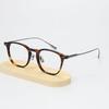 Vintage Ultralight Pure Titanium Full-Rim Eyeglass Frame, Unisex & Stylish, Comfortably Fits Prescription Lenses for Myopia.