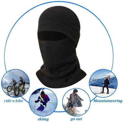Yousheng 2Pcs/Set Winter Hat Scarf Set Solid Color Polar Fleece Thickened Riding Hat Adjustable Drawstring Neckerchief Set