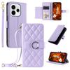 Wallet Case for Reno15c 5G - Leather/PU, Purple, With Ring