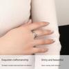 Thumb Ring Vine Shape Adjustable Opening Design Finger Ring Titanium Steel Finger Band Versatile Jewelry Gift