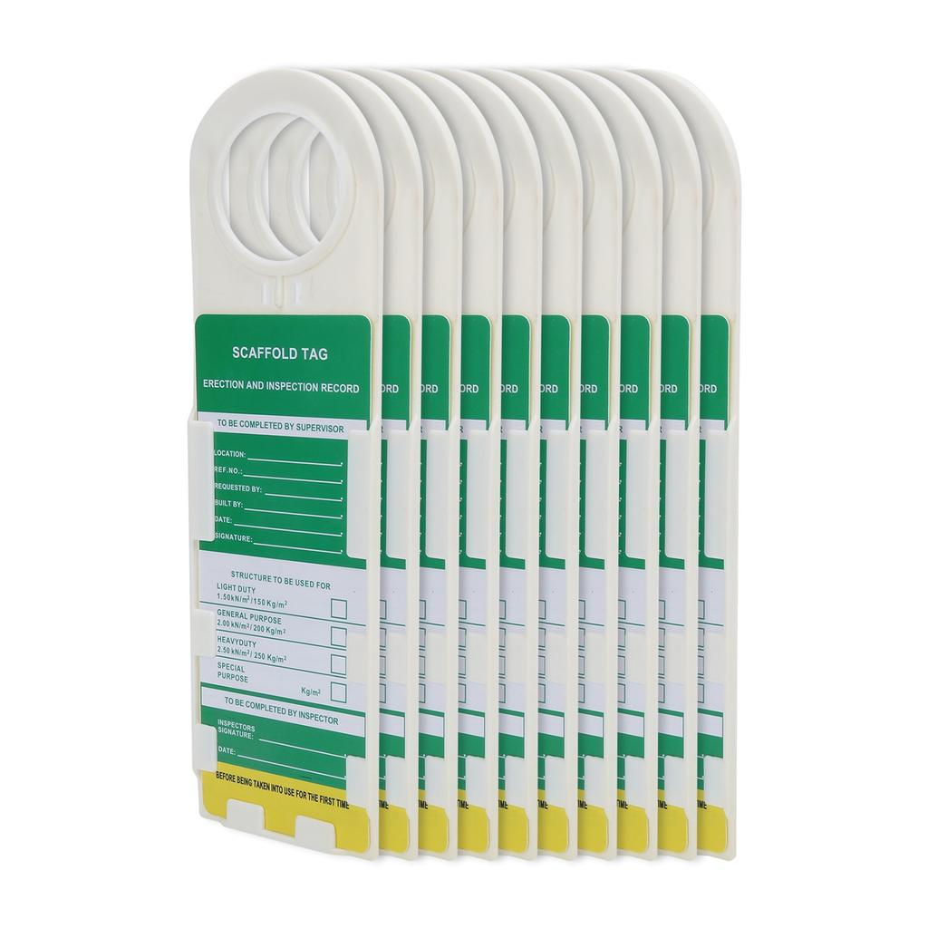 10PCS Scaffold Tag Locking Caution Maintenance Sign for Electric Chemical Industrial Security