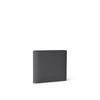 BONAVENTURA Bi-Color Bifold Wallet in Nobile Leather [Charcoal Gray x Jeans Blue]. Made with European-grade leather for a minimalist look. Thin and