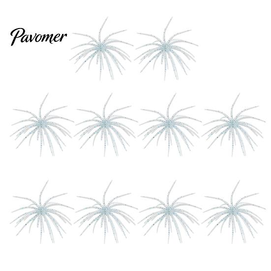 Sea Urchin Soft Baits for Bass Fishing Floating Lures, Highly Elastic TPE Bionic Baits, Versatile Glue Rivers Flexible Realistic Tentacles Lures Trout