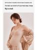Jingqi Maternity Nursing Camisole with Built-in Bra, Warm Plus Velvet Vest for Postpartum Breastfeeding and Pregnancy (Autumn/Winter).