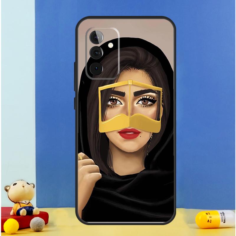 Hijab Face Muslim Islamic Woman Gril Eye Case For Samsung Galaxy A55 A35 A15 A36 A16 A26 A56 A53 A32 A52 A33 A13 A14 A34 A54 A17