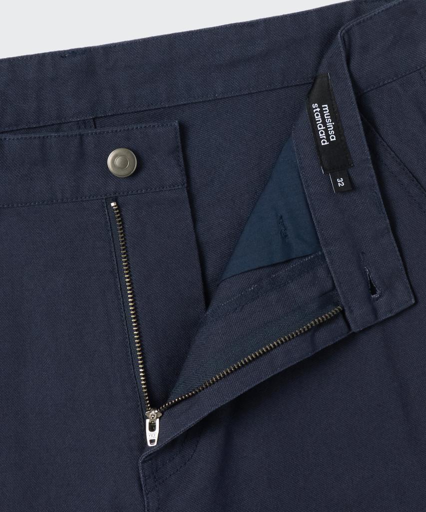 MUSINSA STANDARD Canvas Regular Fit Work Pants [Iron Grey]