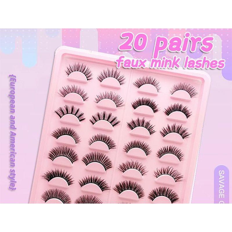 Lashie - Assorted Natural / Dense Multipack False Eyelashes (Various Designs)