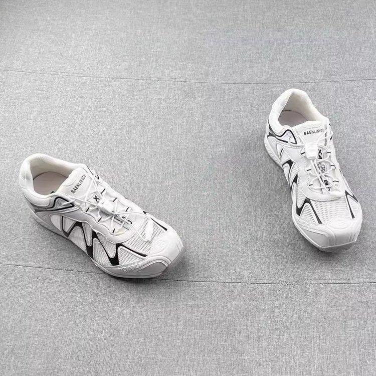 In the Autumn of 2025, the New Thick-soled Functional Wind Elastic Drawstring Contrasting Colors Sports Wind Versatile Mesh Casual Shoes Women's Spri