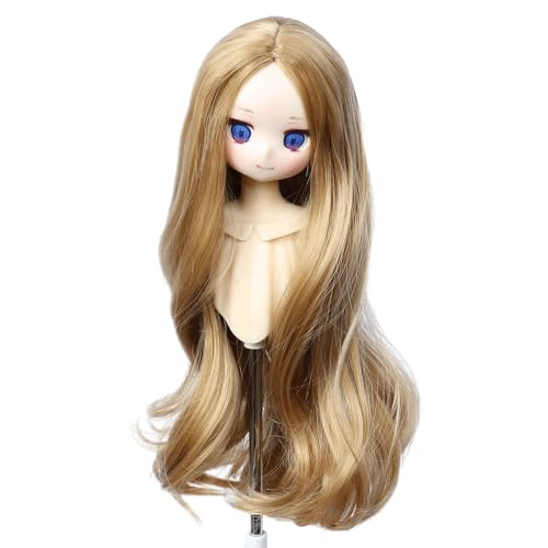 

Linfairy 8-9 дюймов 1/3 Размер Кукольный парик, Кукла-фигурка BJD Длинный вьющийся парик с центральным пробором (Светло-коричневый)