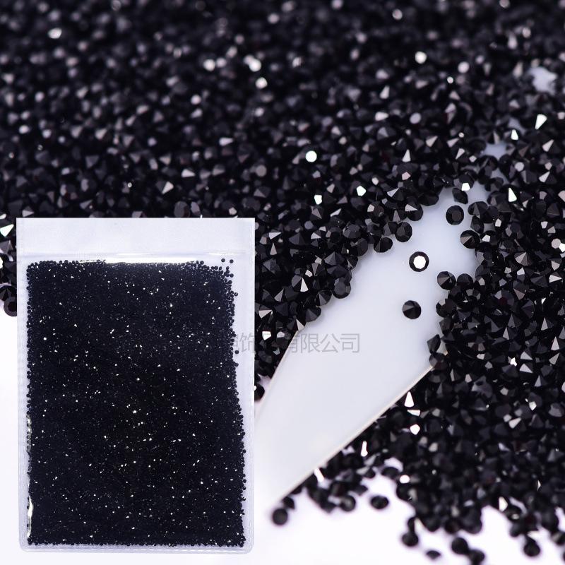 Nail Art Micro Zircon, Glass Crystal Sand Bare Diamond Pointed Bottom Rhinestone Diy Nail Art Accessories