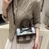 Portable Bowler Bag Exquisite Crossbody Bag Vintage Bow Polka Dot Handbag  Daily Use