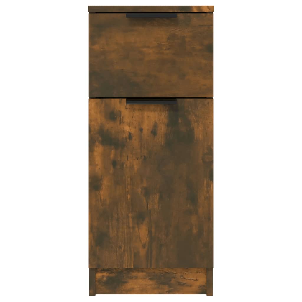 Vidaxl Szafki, 2 Szt., Przydymiony Dąb, 30X30X70 Cm
