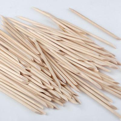 Nail Art Kit: 100 Orangen- und Buchenholzstäbchen, 11,4 cm, für Nagelapplikation & -reinigung.