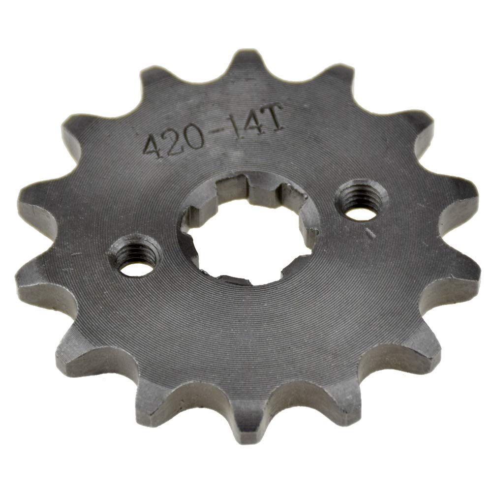 HIAORS 420 14T 17Mm Motorcycle Front Engine Sprocket For 50Cc 70Cc 110Cc 125Cc 140Cc 160Cc Z50 CT70 Speed Mini Bike TaoTao Roketa Coolster Sunl Lifan