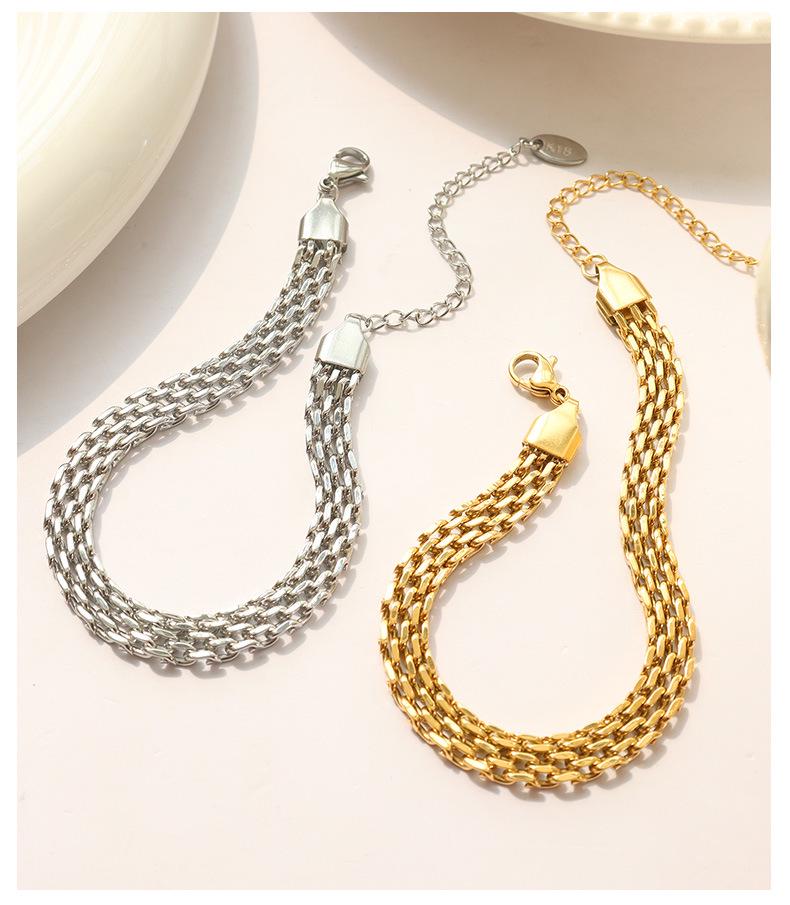 Brățară Trendy Unisex din Oțel Titan Aur 18k: Stil european și american