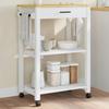 VidaXL Kitchen Trolley MONZA 60x40x90 Cm Solid Pine Wood 376096
