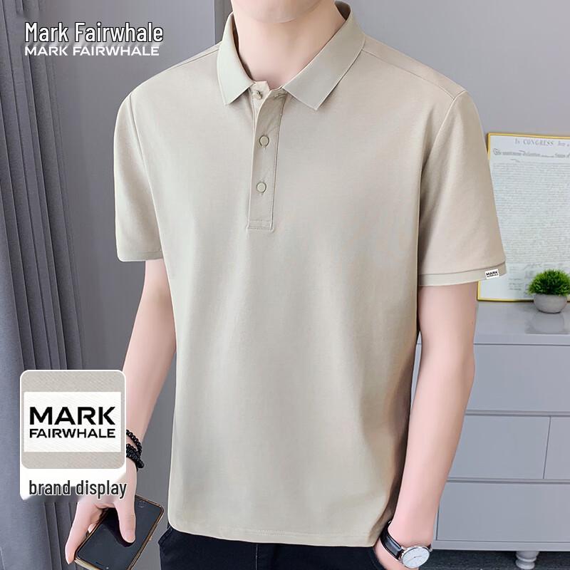 MARK FAIRWHALE Men s Summer Thin Business Polo Shirt XL