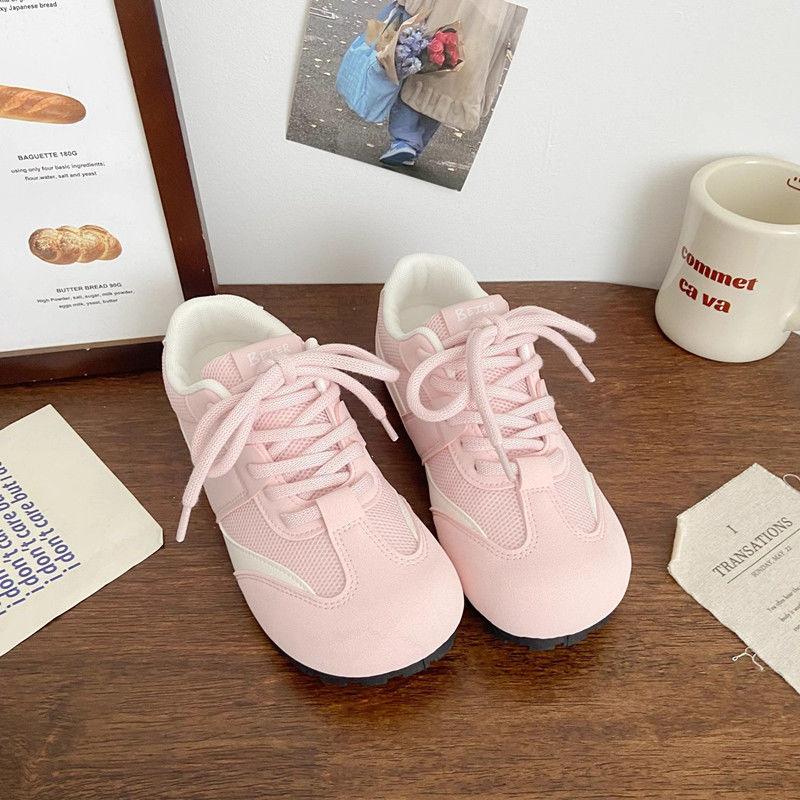 Flat Forrest Gump Shoes Women's 2025 New Spring and Autumn Retro German Training Shoes Versatile Athleisure White Shoes