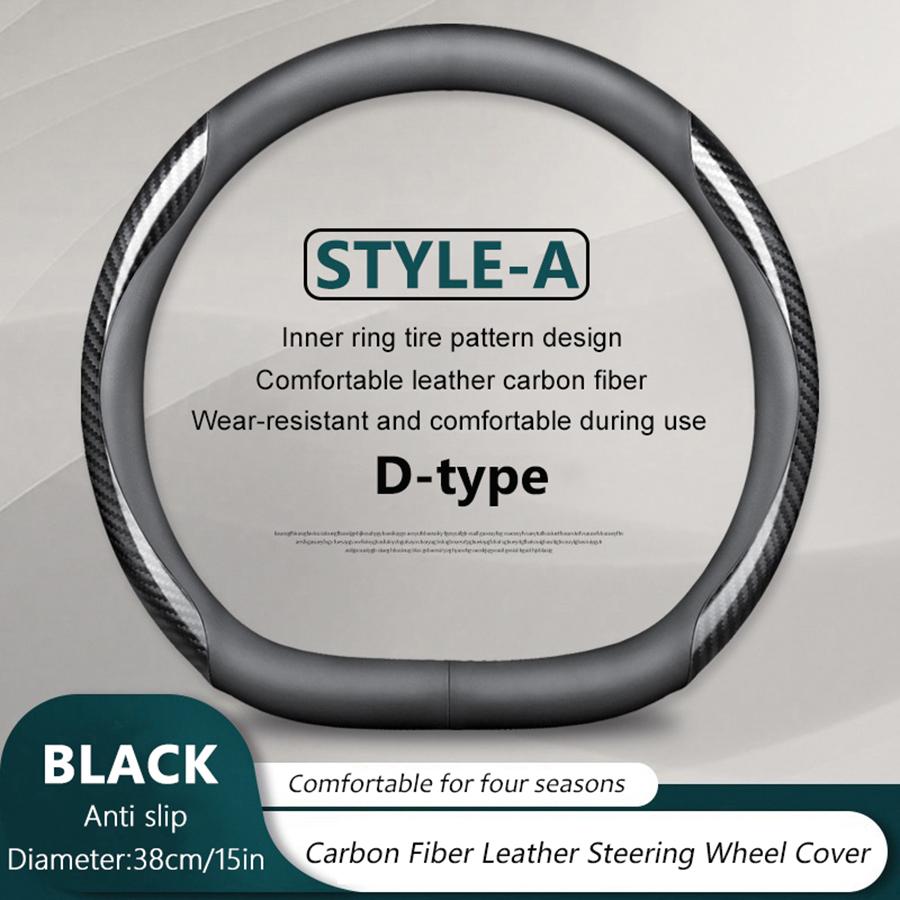 38cm/ 15in Carbon Fiber Car Steering Wheel Cover For Genesis GV60 GV70 GV80 G80 G70 G90 2025 2025 Breathable Auto Decoration